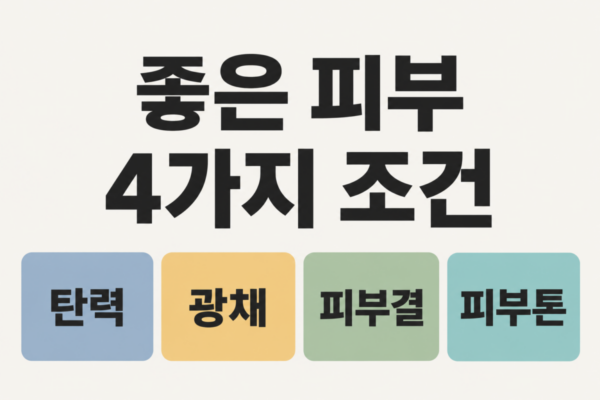 좋은 피부의 기준은? 탄력·광채·결·톤으로 알아보는 피부의 질